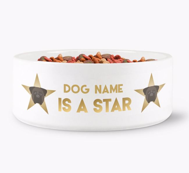 'Dog is a Star' - Personalised Dog Bowl for your {breedFullName}